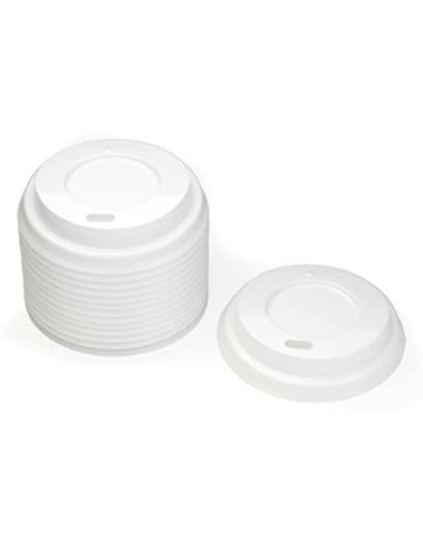 TAPA PLÁSTICO BLANCA VASO CAFÉ